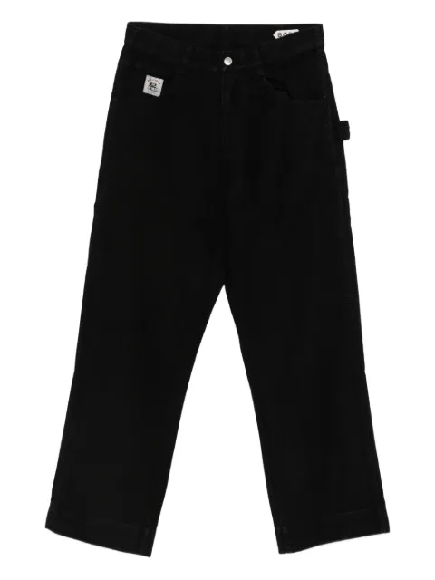 BODE logo-patch jeans Black MRF25BT051
