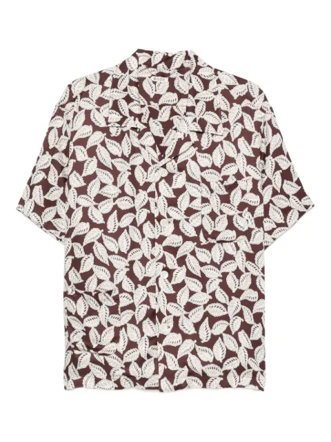 BODE leaf-print shirt Brown MRF25SH001