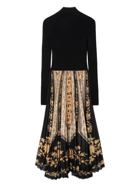 La DoubleJ Moondance pleated knit maxi dress Black DRE1017KNI192VA447BL01