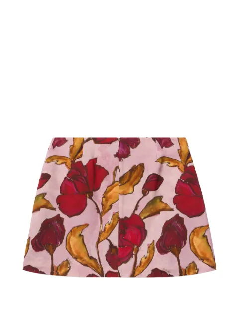 La DoubleJ floral mini skirt Pink SKI0185SAB001FRK01PI10