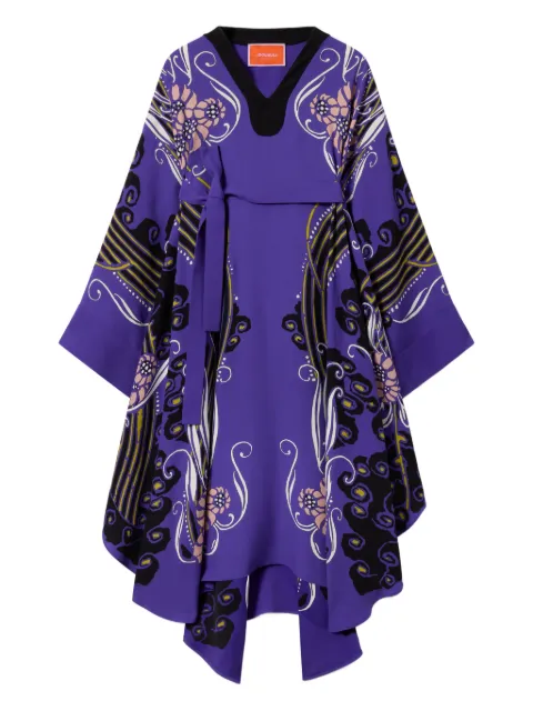 La DoubleJ Karis floral kaftan Purple DRE0935VIS027ATL03PU01