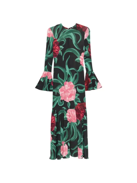 La DoubleJ Alba floral-print maxi dress Black DRE0670JER027PEO05BL01