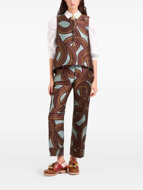 La DoubleJ Hendrix jacquard tailored trousers Blue TRO0014JCQ097MTC02BU13