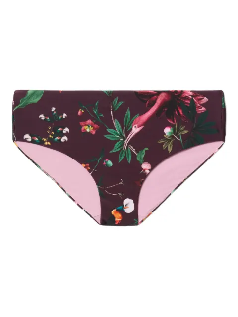 La DoubleJ Boy floral-print bikini briefs Brown SWI0030LYC001ZOF05RE02