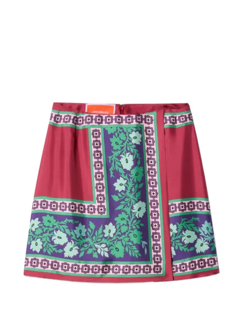La DoubleJ Foulard floral mini skirt Red SKI0092SIL006REG02RE01