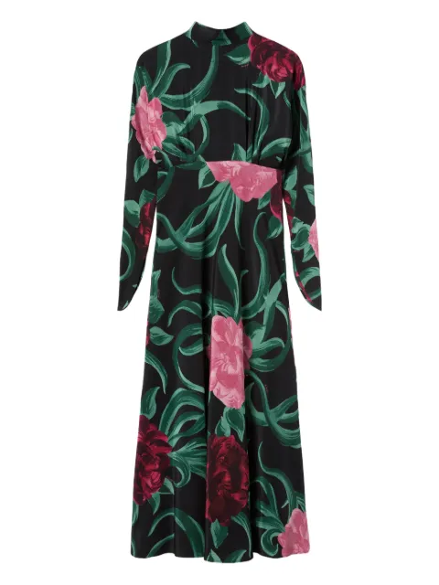 La DoubleJ Gilda floral maxi dress Black DRE0987CRE001PEO05BL01