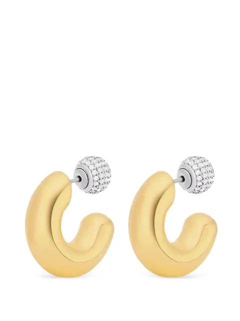 Michael Kors beaded-hoop earrings Gold MKJ8510931