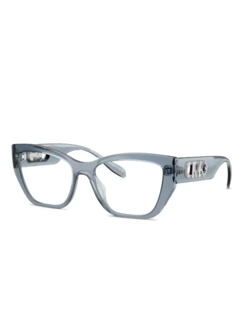 Michael Kors logo geometric-frame glasses Grey 4149U
