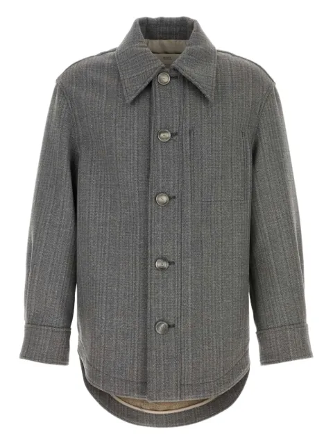AMI Paris buttoned overshirt Grey UJK824WV0080