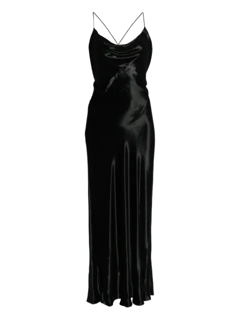 Alberta Ferretti scoop-neck dress Black A04755145