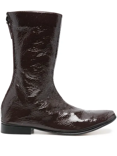 Alberta Ferretti zip boots Brown A62048011