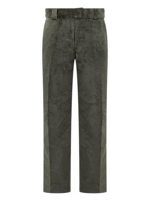 DICKIES corduroy-texture straight trousers Green DK0WPR22OGX1