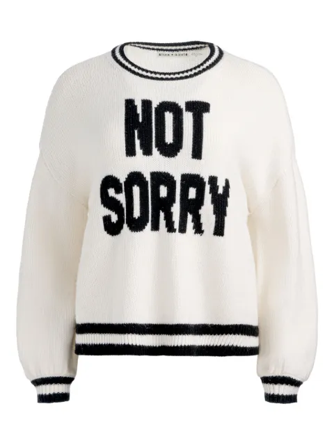 alice + olivia Ogden Not Sorry sweater Neutrals CC510551710