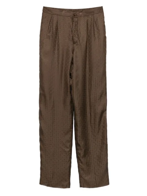 Saint Laurent button-fastening trousers Brown 825314Y2M37