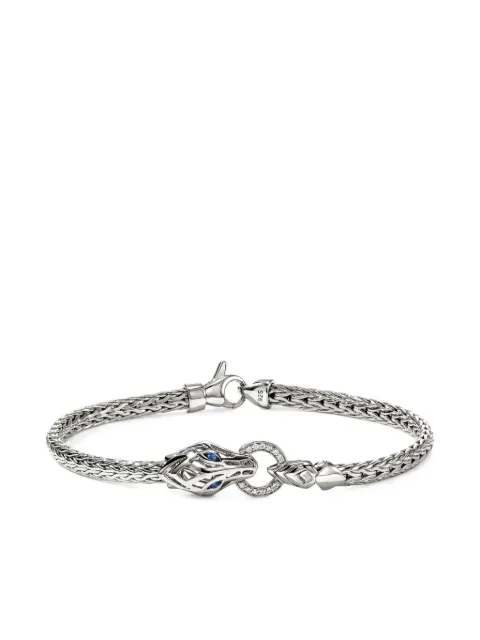John Hardy sterling silver Naga diamond and sapphire bracelet Silver BUP603752BSPDI