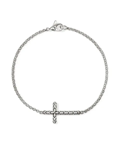 John Hardy sterling silver JH Essential Cross bracelet Silver BU98941