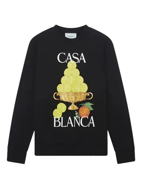 Casablanca La Corbeille D'Oranges sweatshirt Black MF24JTP00108