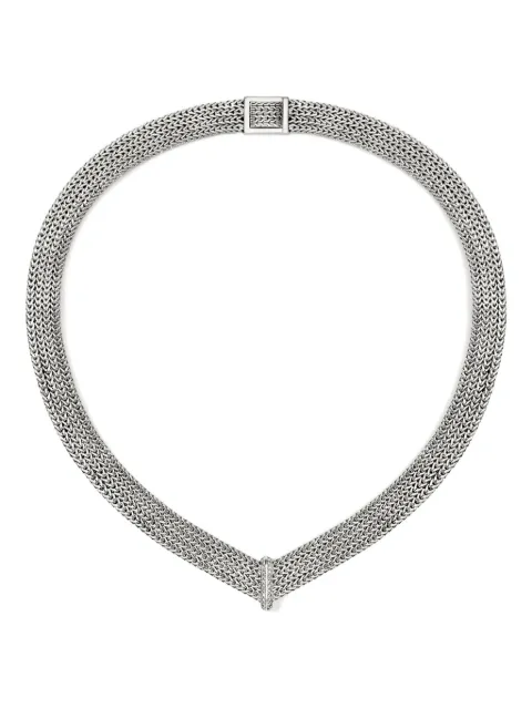 John Hardy sterling silver Icon Link diamond necklace Silver NBP9009882DI