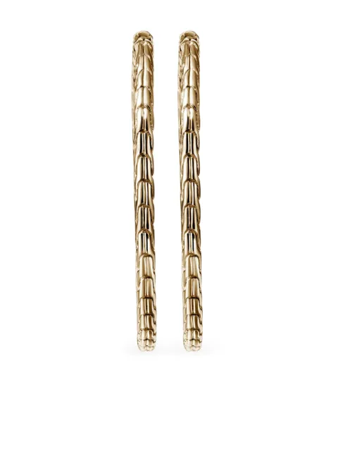 John Hardy 14K yellow gold JH Essential Flex 39MM hoop earrings Gold EGG98924