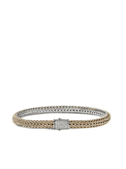 John Hardy 14K yellow gold and sterling silver Icon diamond bracelet Silver BUZZP9900962RVDI