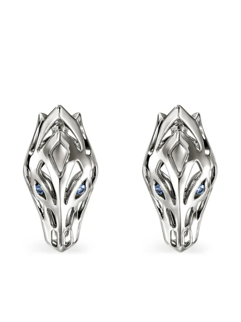 John Hardy sterling silver Naga sapphire earrings Silver EBS603721BSP
