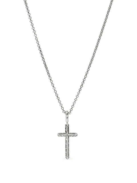 John Hardy sterling silver JH Essential Cross necklace Silver NB989377