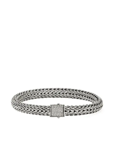 John Hardy sterling silver Icon diamond bracelet Silver BUP9904002DI