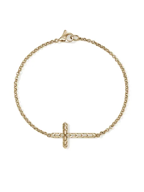 John Hardy 14K yellow gold JH Essential Cross bracelet Gold BUGG98941