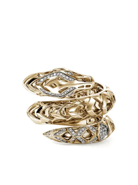 John Hardy 14K yellow gold Naga diamond ring Gold RGGX603762DI