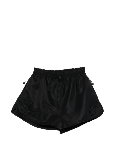 Cecilie Bahnsen Colette floral-patch shorts Black 425RTW18003