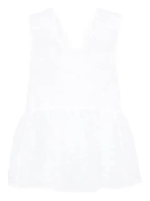 Cecilie Bahnsen Cora peplum top White 425RTW11012