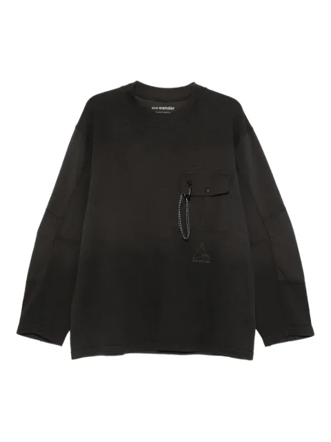 and Wander flap-pocket sweatshirt Black 5745284539