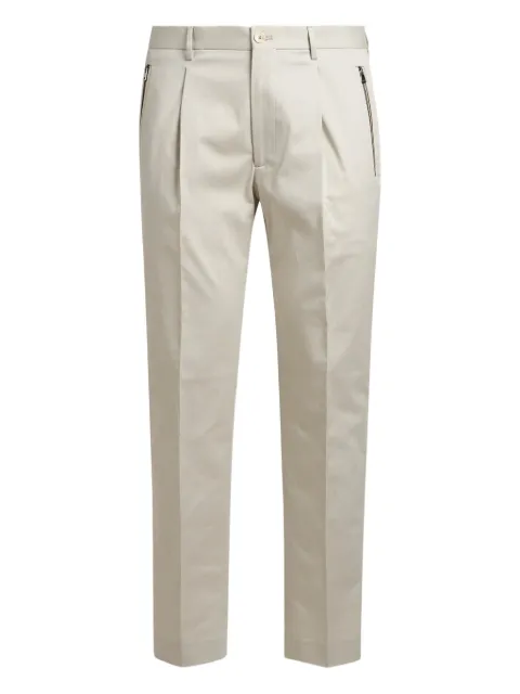 ETRO pleated cotton trousers Neutrals MREA002999TU5M3W0001