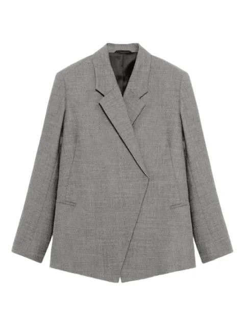 BITE Studios asymmetric-fastening blazer Grey 11710440986