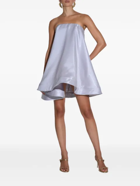 L'IDÉE strapless mini dress Silver AMANMINI