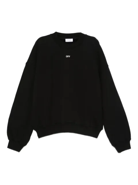 Off-White logo-print sweatshirt Black OMBA070F25FLE0031001