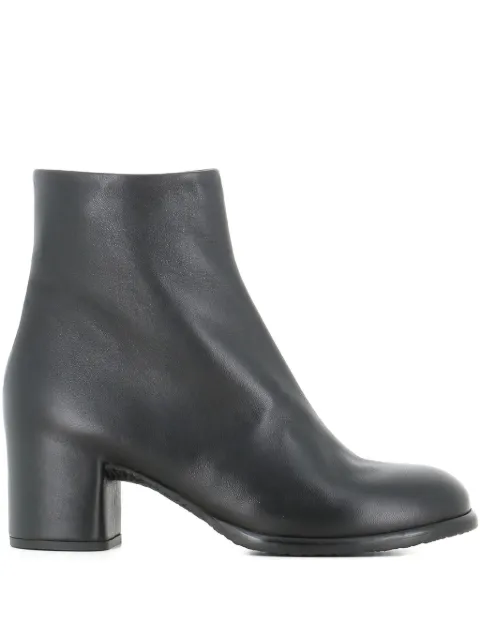 Del Carlo leather ankle boots Black 12012