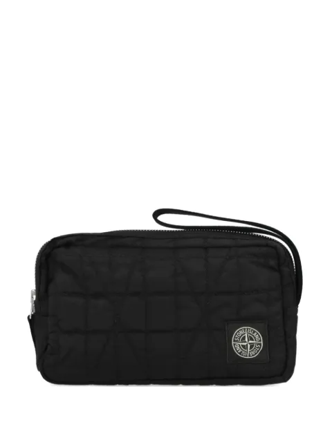Stone Island quilted zip-fastening pouch Black K2S159200017S0255