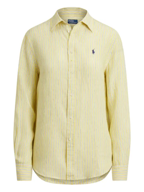 Polo Ralph Lauren striped linen shirt Yellow 211A96158002
