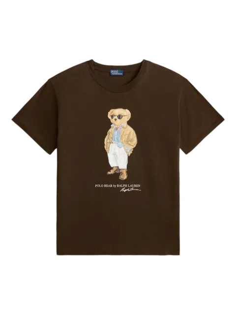 Polo Ralph Lauren Polo Bear print T-shirt Brown 211A96599001
