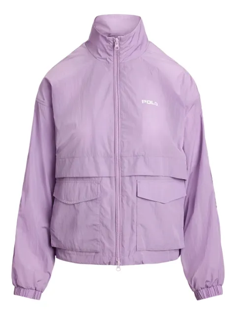 Polo Ralph Lauren flap-pocket logo-print jacket Purple 211A93244002