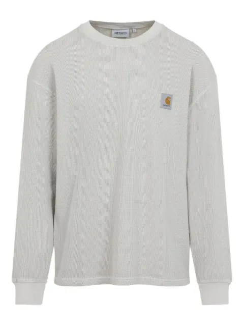 Carhartt WIP waffle logo-patch T-shirt Neutrals I035304