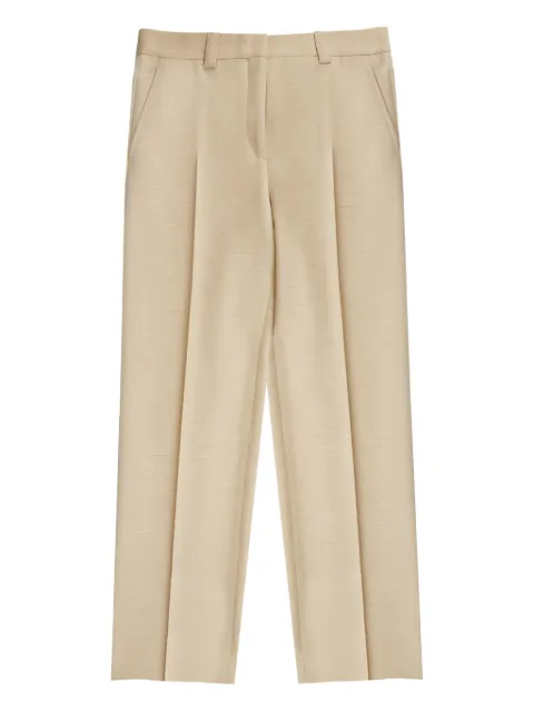 Incotex concealed-fastening trousers Neutrals 172937D1260