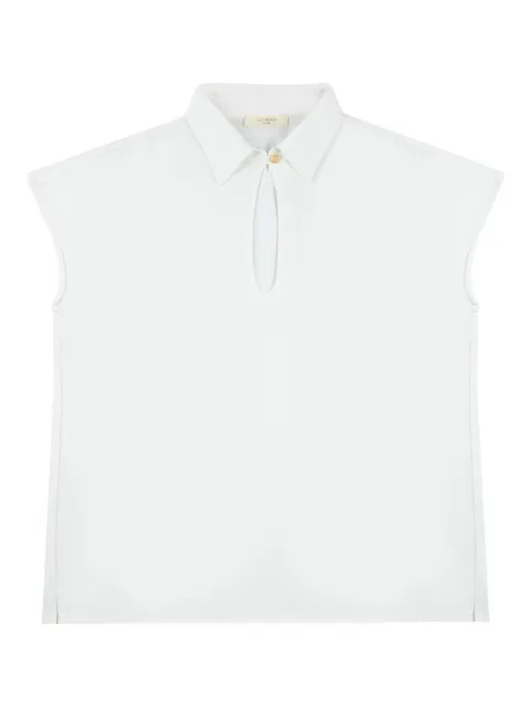 Zanone keyhole-detailed blouse White 855029ZG480