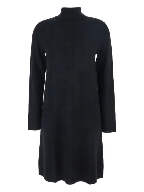 Allude roll-neck fine-knit midi dress Black 25564043490