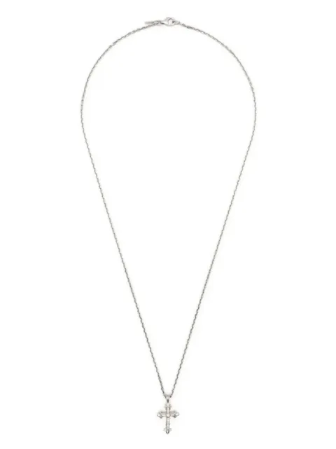Emanuele Bicocchi Fleury cross-pendant necklace Silver DDCCN3