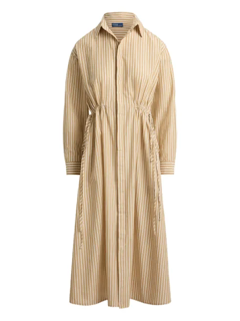 Polo Ralph Lauren collared striped shirt dress Neutrals 211A96364002