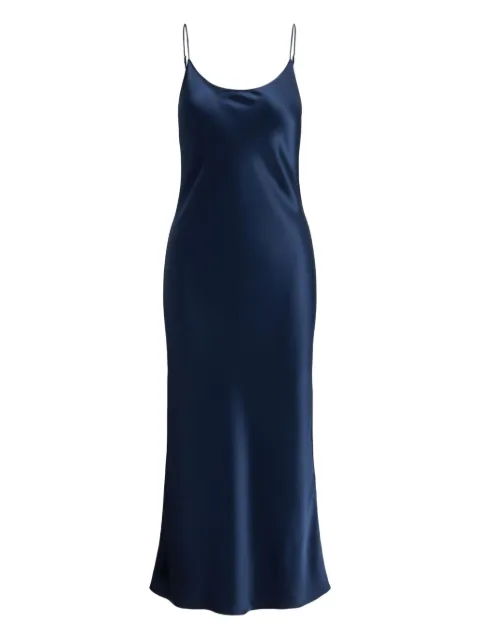 Polo Ralph Lauren scoop-neck satin slip dress Blue 211A96340002