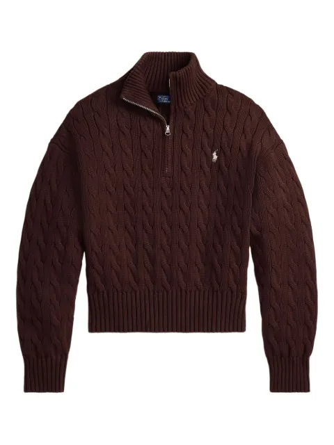 Polo Ralph Lauren Polo Pony cable-knit sweater Brown 211963467505