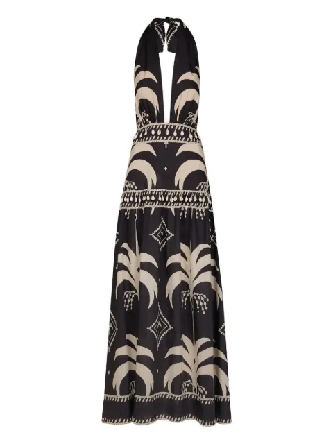 Johanna Ortiz Latin Rhythms patterned dress Black PT03436
